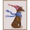 Windswept Fox by Fab Funky 23-in. W x 28-in. H. Canvas Wall Art Print Framed